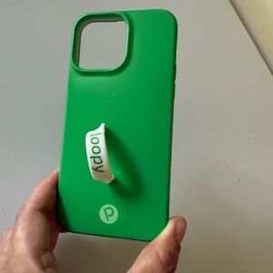 Loopy Case Green Minimalist iPhone Case iPhone 14 Pro Max